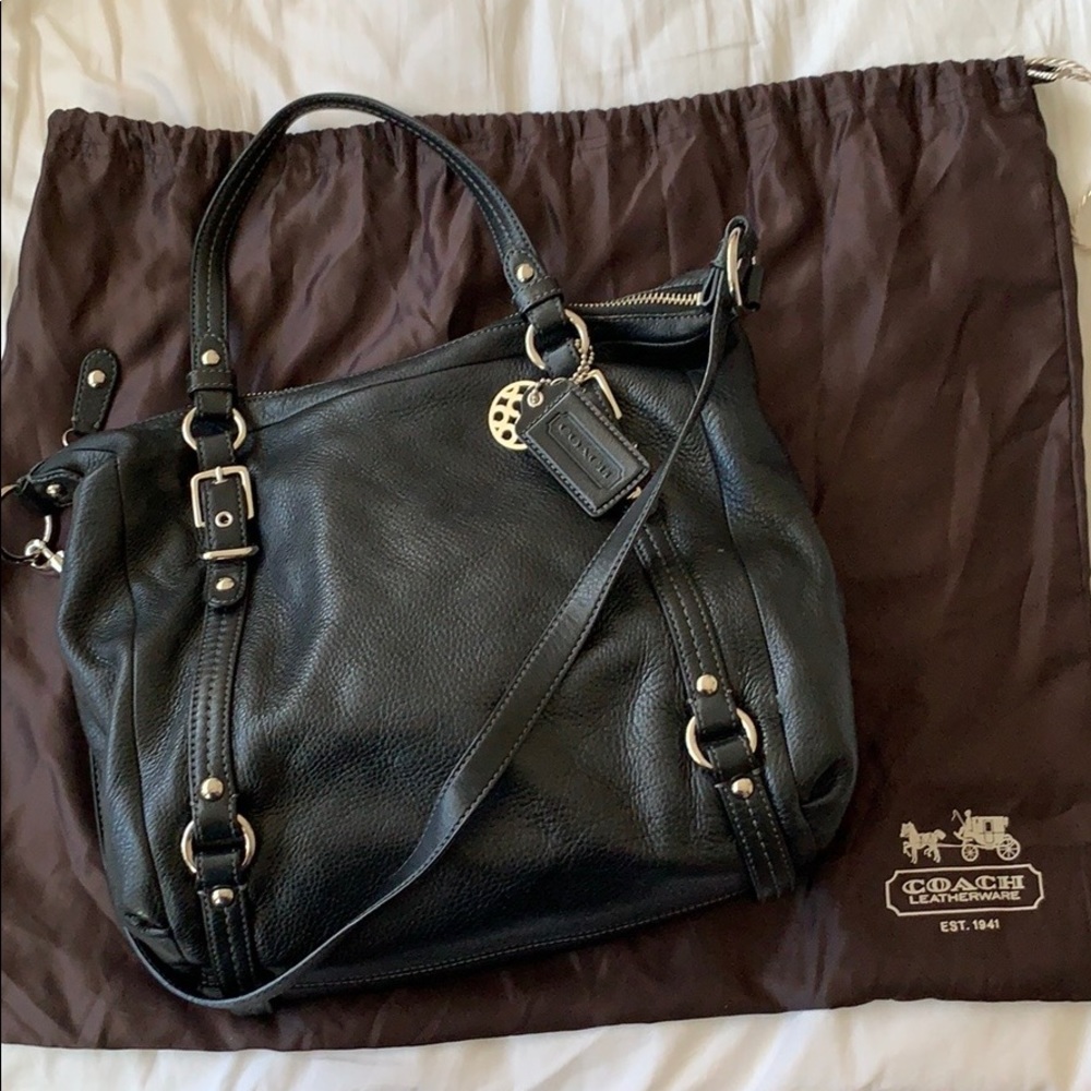 Coach Convertible Soft Genuine Leather Handbag Gem